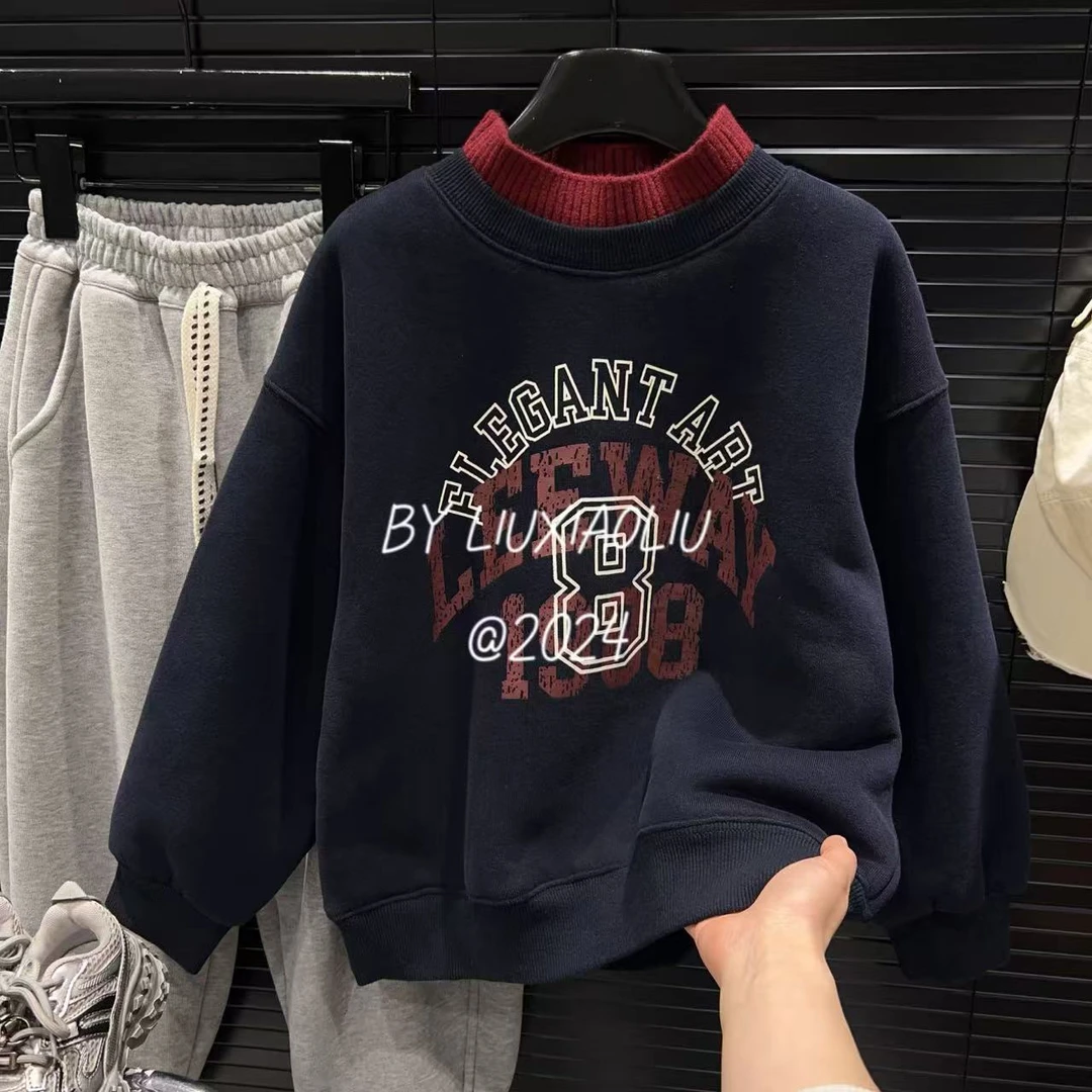 杭州六小六正版 BY LIUXIAOLIU冬季儿童加绒卫衣15224