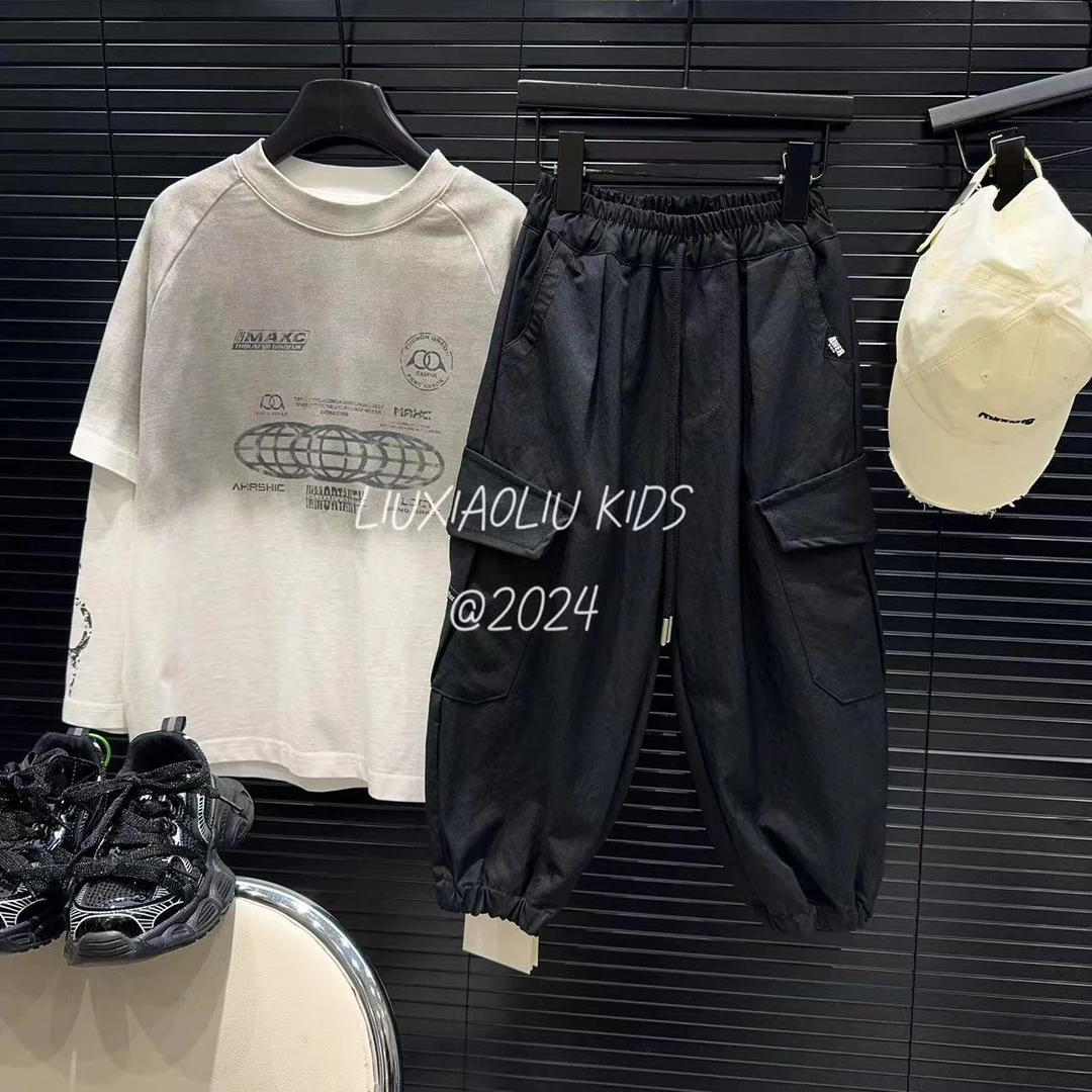 杭州六小六正版 BY LIUXIAOLIU韩版高货秋季儿童工装裤4300