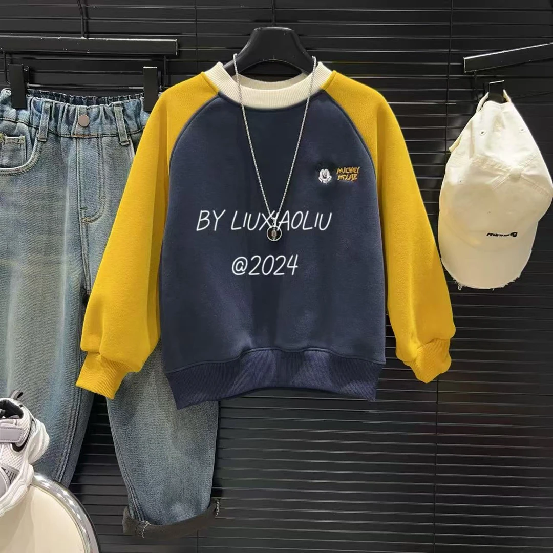 杭州六小六正版 BY LIUXIAOLIU冬季儿童加绒卫衣12874