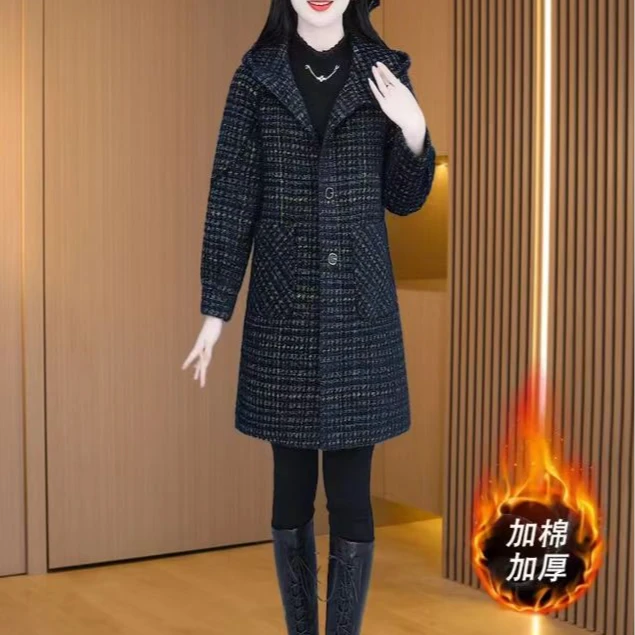时尚气质韩版外套精致大衣减龄洋气毛外套