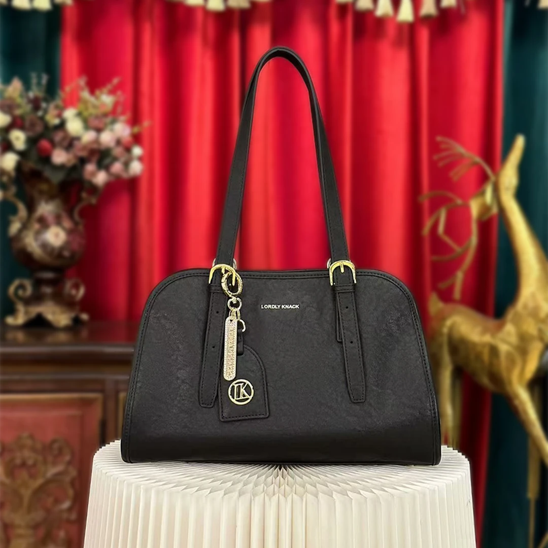 【小颜定制】新款时尚大容量百搭单肩手提品牌女士包LK24168黑色