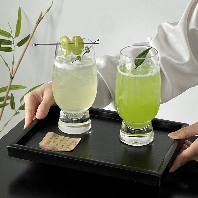新中式创意玻璃杯家用水杯鸡尾酒杯特调酒杯冷饮杯饮品杯闻香酒杯
