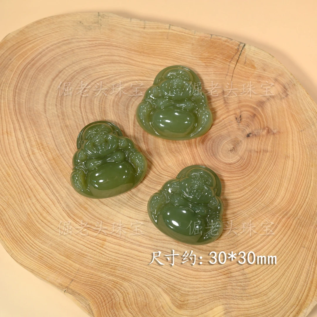【倔老头工厂】和田玉佛公吊坠精美 雕刻百搭款（配绳）多样性发一