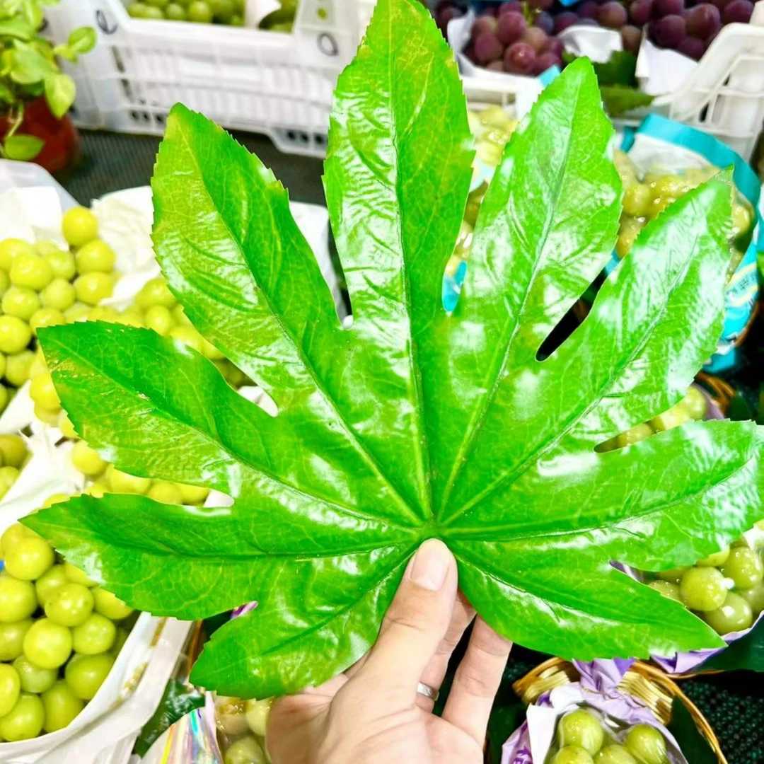 水果店陈列八角叶子仿真八角叶子假树叶子水果店修饰陈列道具