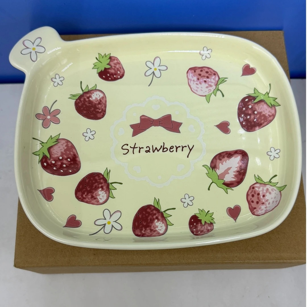 F544 漫梅系列小平盘19*15.5*2CM