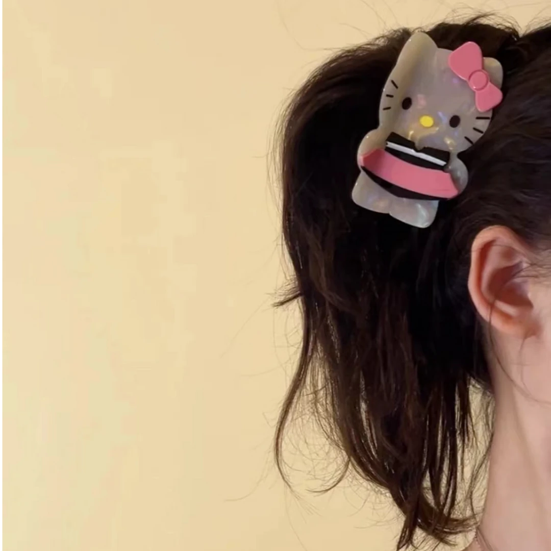 F904 小清新甜美卡通·猫咪抓夹鲨鱼夹发饰