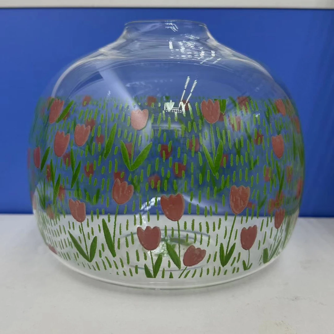 H116 奶油花球型花瓶