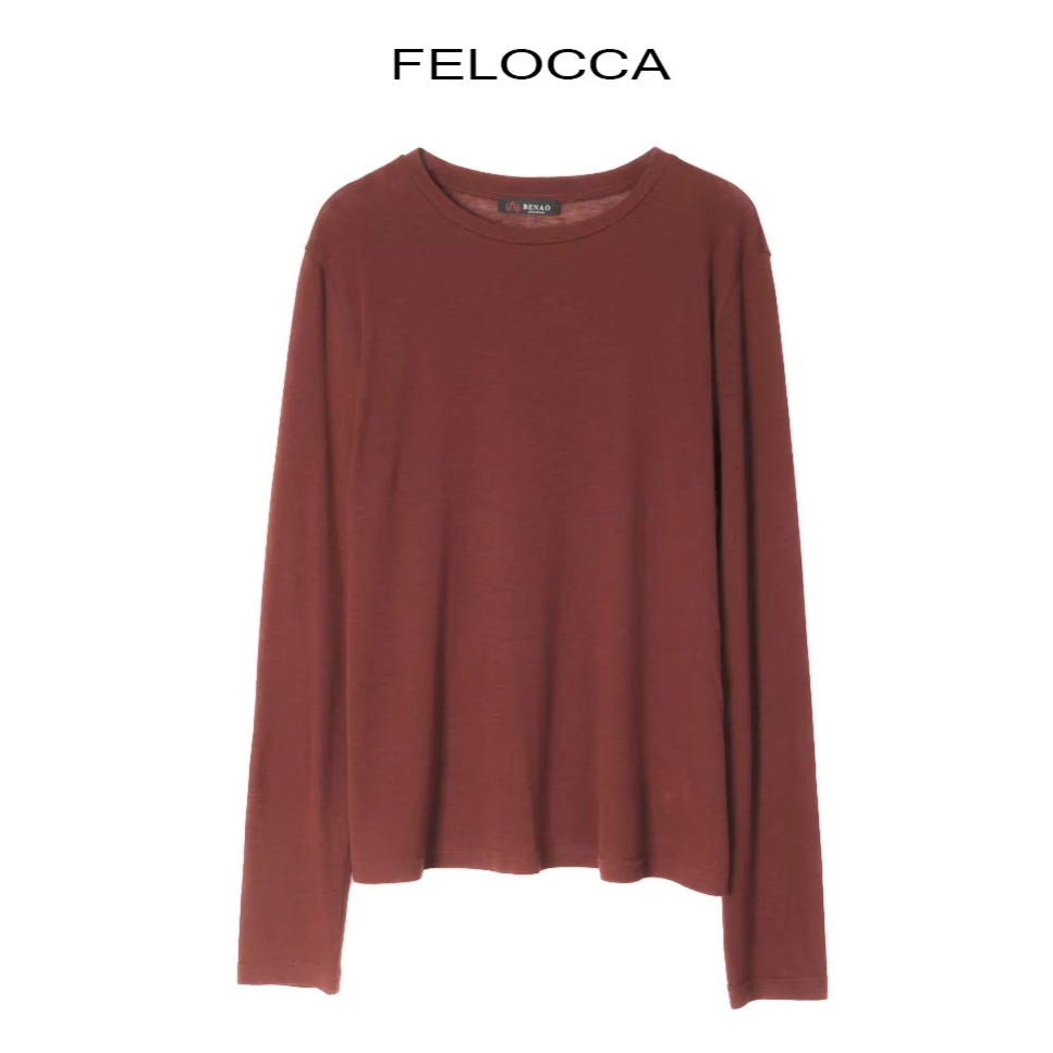 【FELOCCA】天丝羊毛舒适软糯亲肤面膜打底衫  CC2371