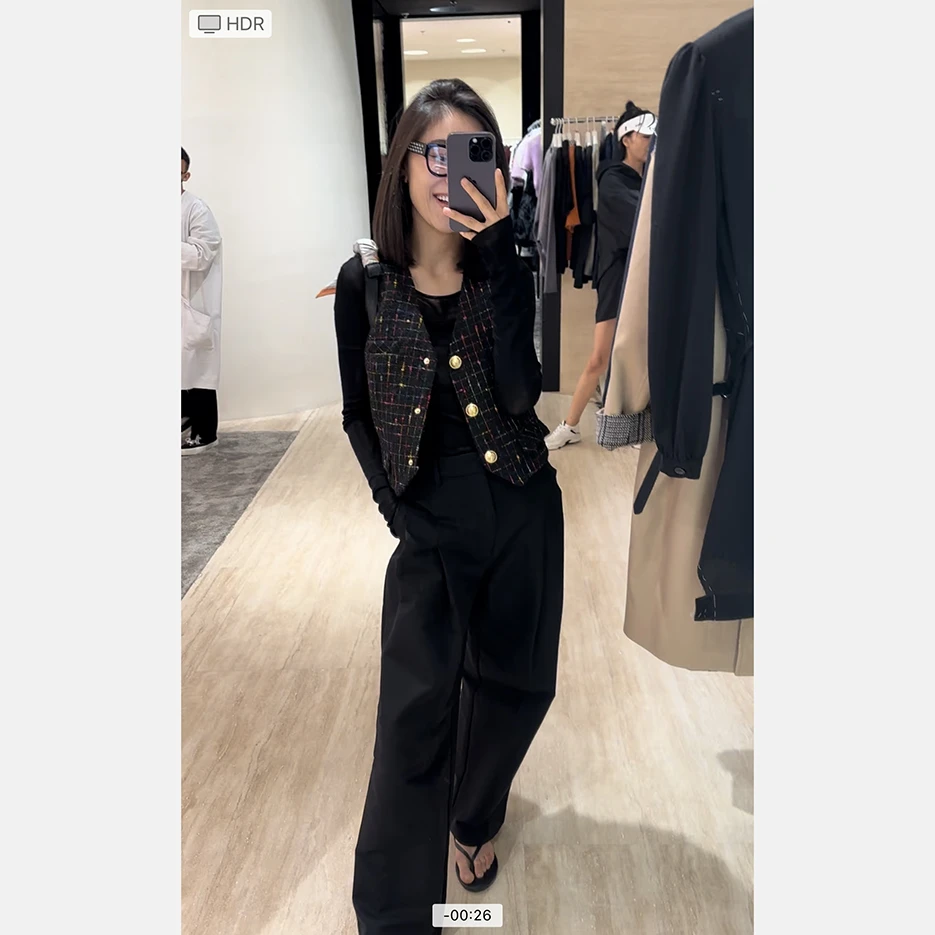 【FELOCCA】压褶小设计感松弛感高级休闲裤  HF1758