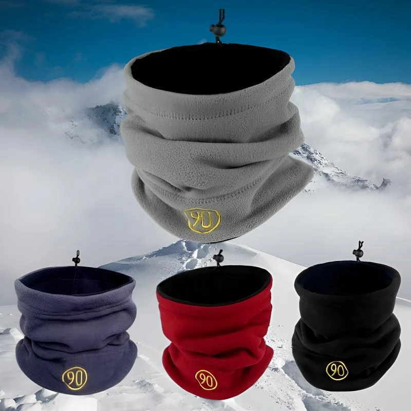 脖套秋冬季男士户外骑行加厚保暖围脖冬天骑车防风护颈防寒围巾女