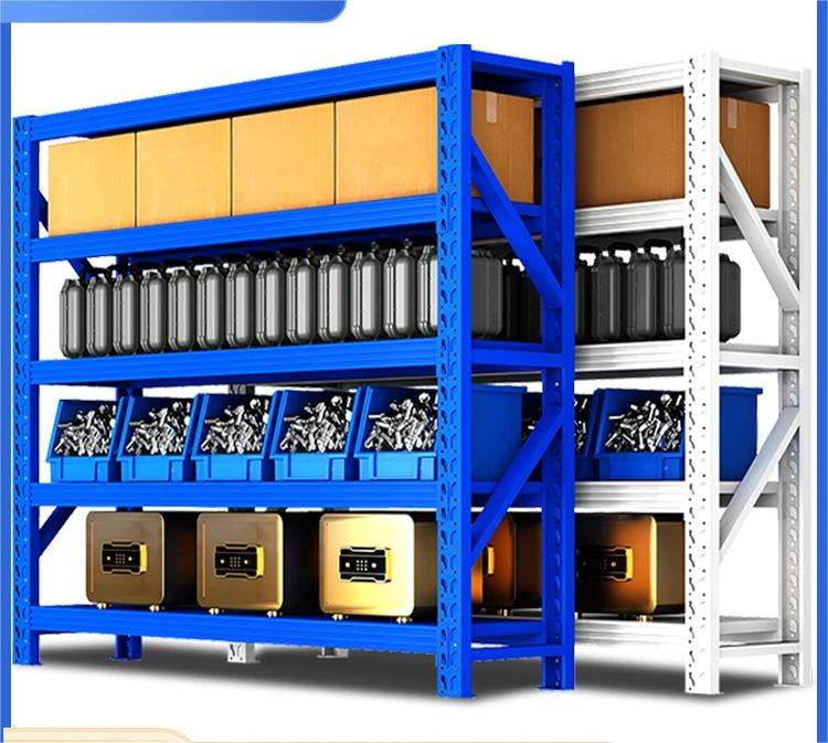 轻型五层仓储货架烤漆稳固耐用载重强标配四层货架现货先发多层