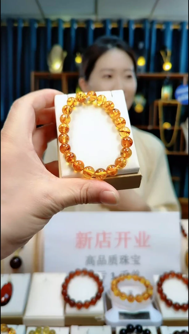 【闪购商品】琥珀（花珀）颈饰未镶嵌9+多样性发货