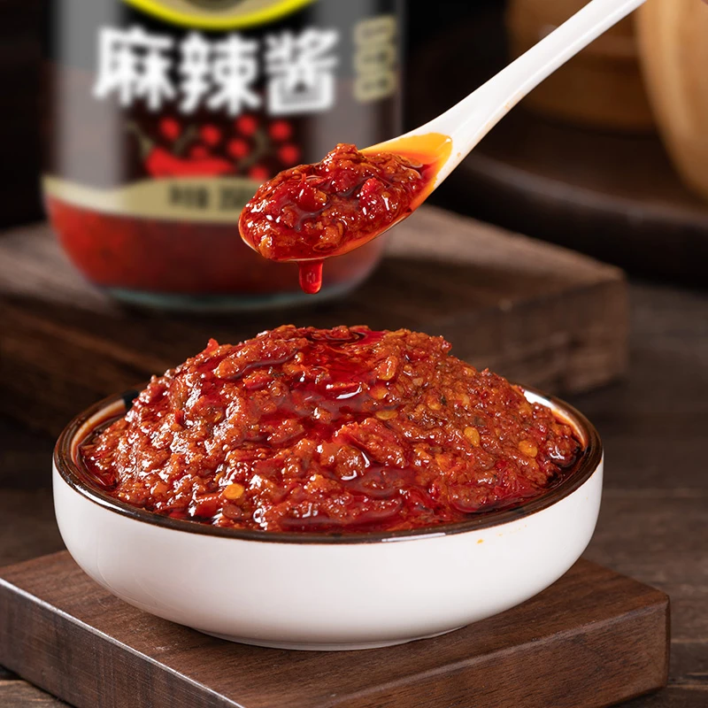 吉香居麻辣酱瓶装358g调味家用香辣酱炒菜拌饭拌面酱正宗四川风味