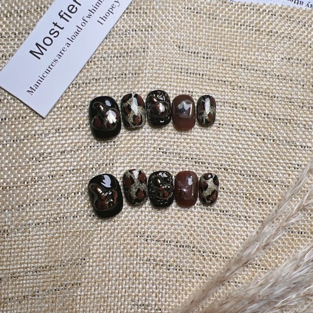 爆纹蘑~最猛指甲盖儿手工穿戴甲