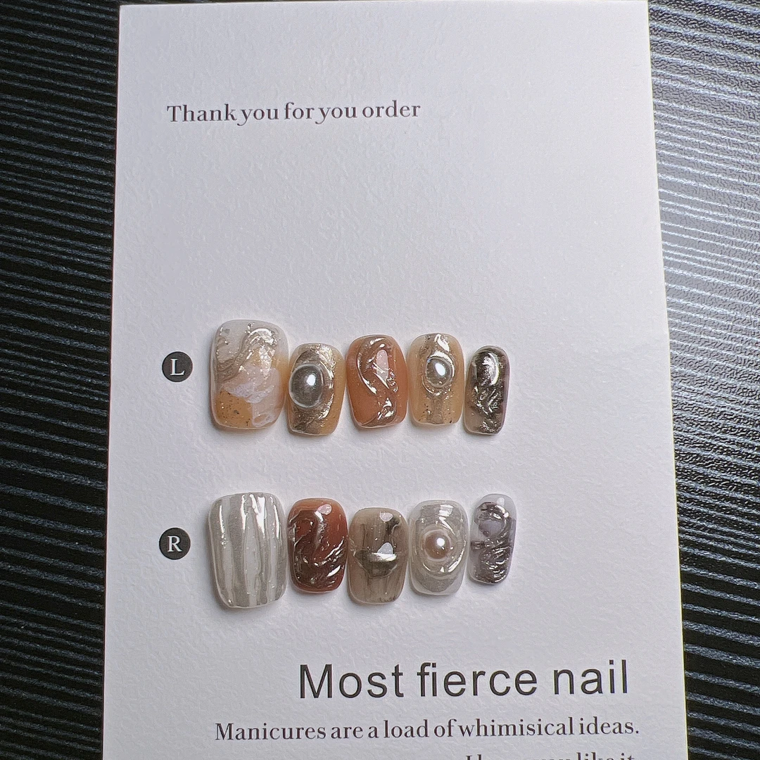 起风了~最猛指甲盖儿小众手工穿戴甲