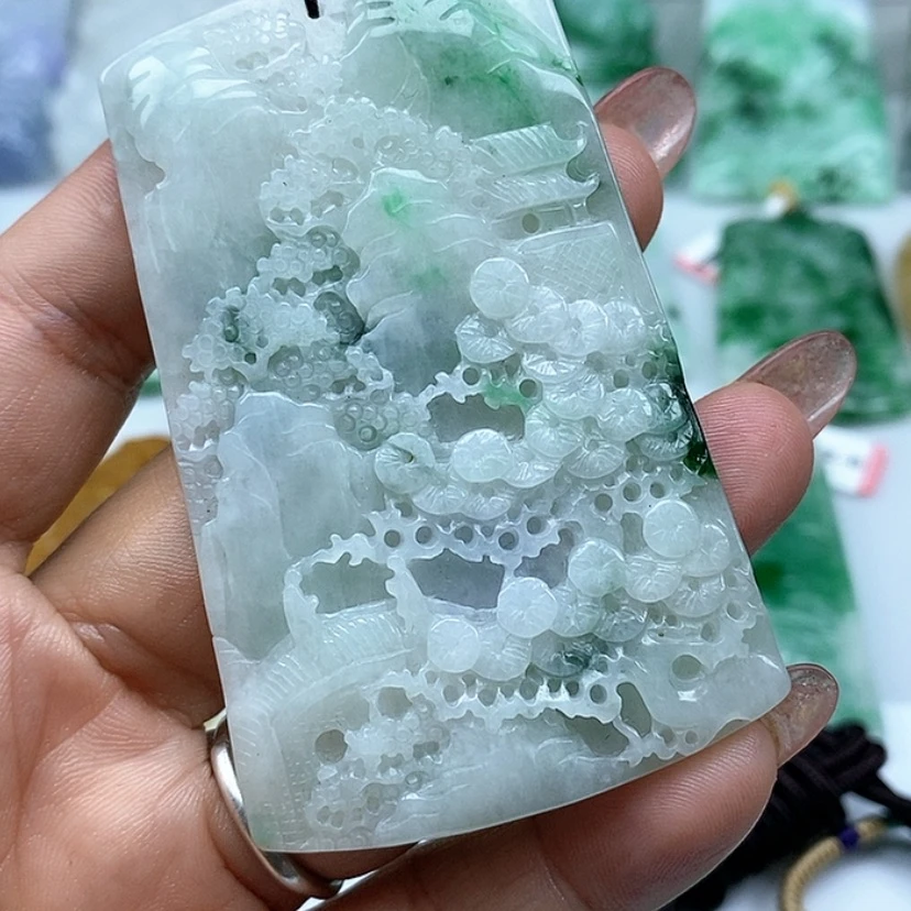 【闪购商品】翡翠颈饰未镶嵌华**苑