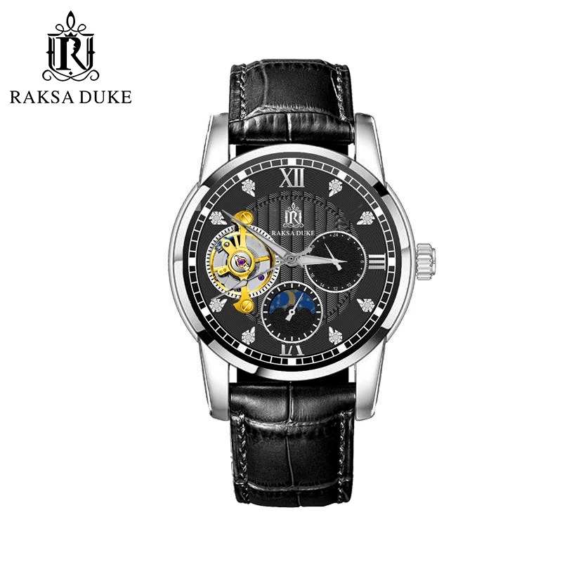 【新疆阿布】罗萨公爵九飞系列-陀飞轮全自动男士机械腕表-DD