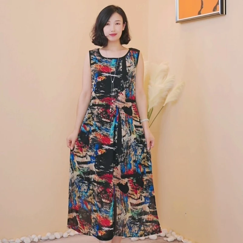 【X565】2024年秋季新款时尚百搭款式妈妈装连衣裙