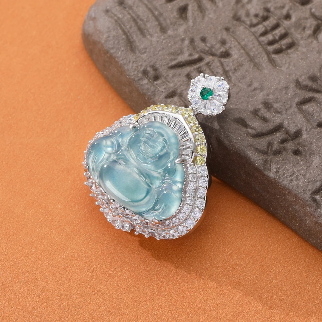 【传承翡翠】天然A货翡翠佛公吊坠多样性发货不含链