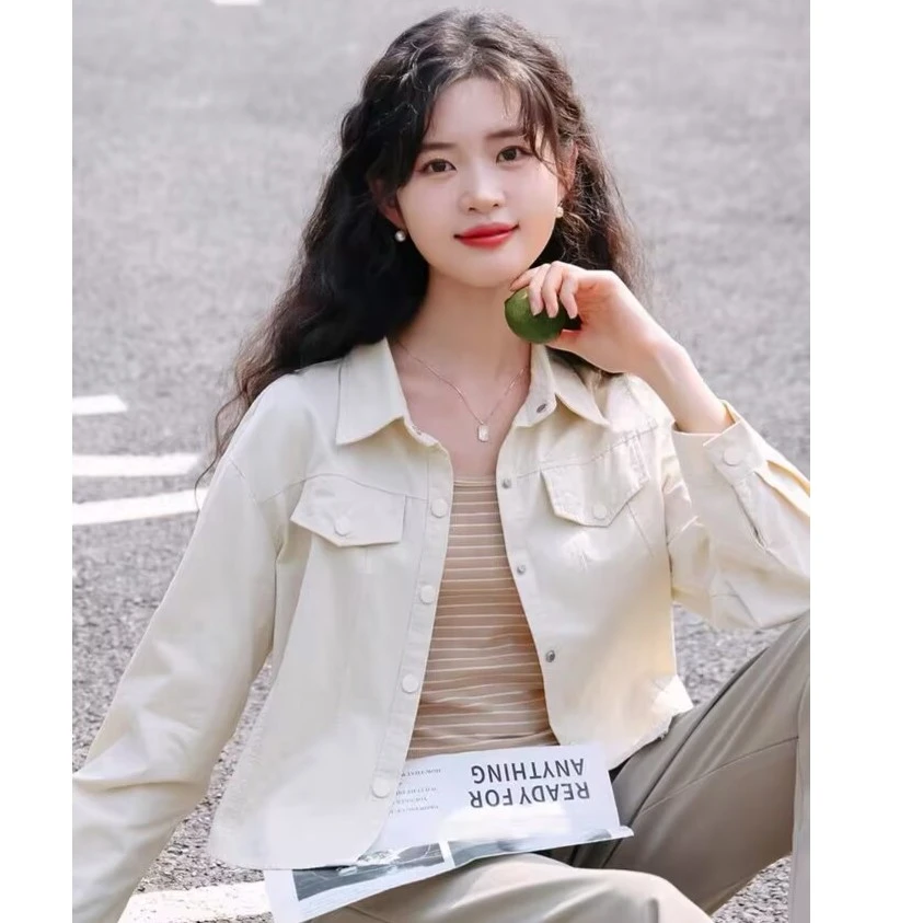 甜辣两件套上衣女2023秋季新款条纹吊带背心短款外套衬衫套装