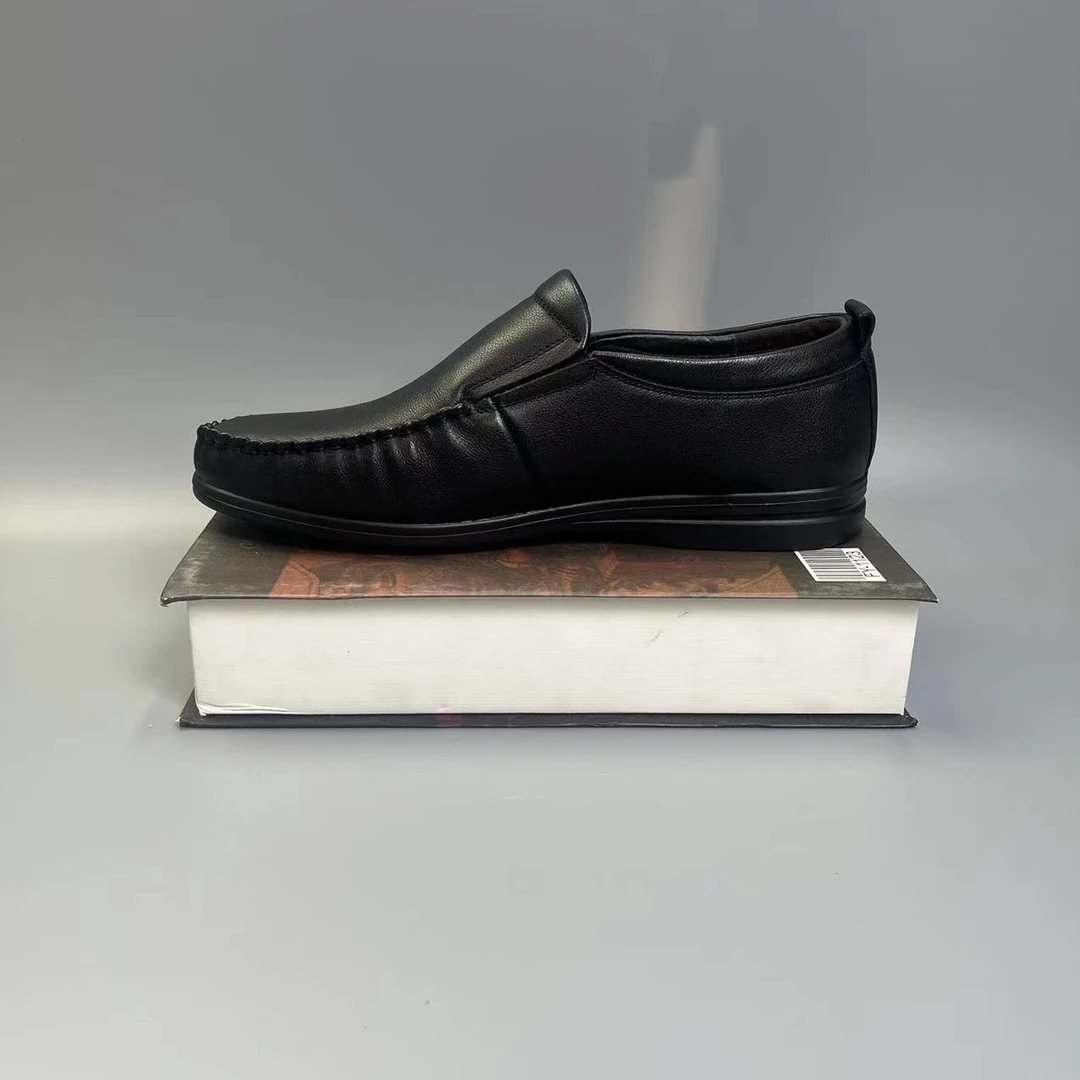 （309127）秋冬牛皮休闲花花家舒适休闲透气真皮男鞋