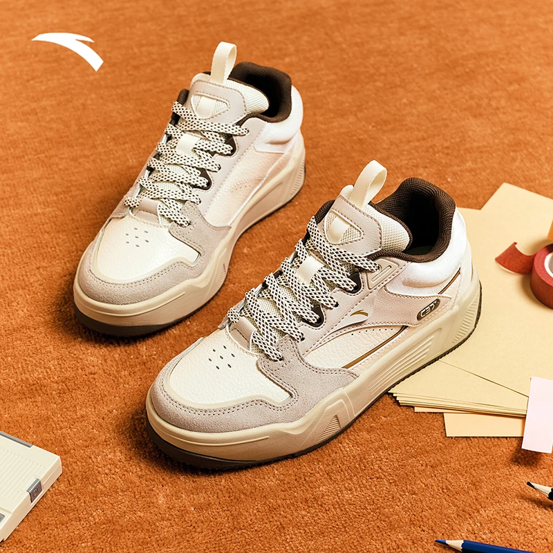 安踏C37板鞋|中帮板鞋休闲鞋2024新款休闲鞋男鞋女鞋舒适防滑鞋A