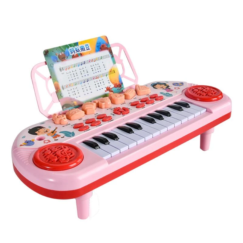 儿童小孩音乐初学者宝宝钢琴早教可弹奏益智1-8多功能电子琴玩具