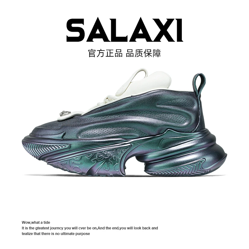 SALAXI 【情侣款】欧洲站冬季宇宙飞船太空男女鞋潮流厚底老爹鞋