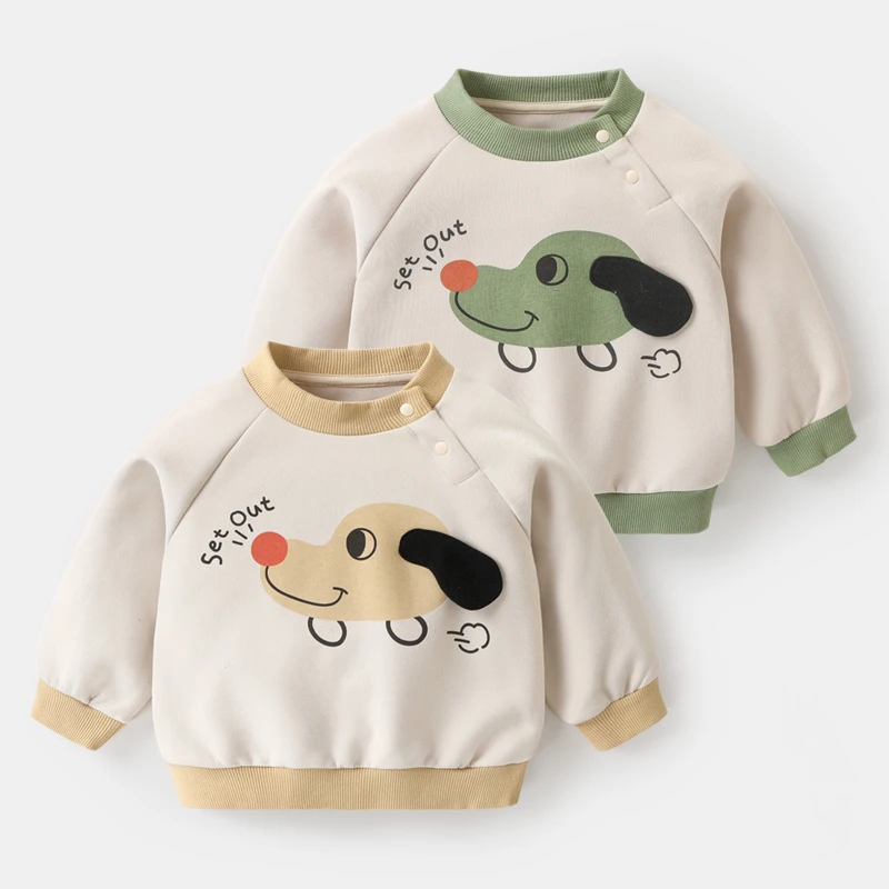 【现货】婴儿衣服休闲圆领卫衣春装春秋儿童小童上衣外穿Y8317