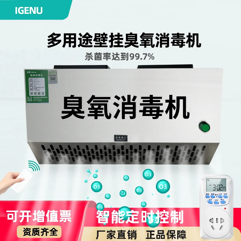 壁挂式臭氧消毒机垃圾房除臭设备机空气净化食品厂杀菌臭氧发生器