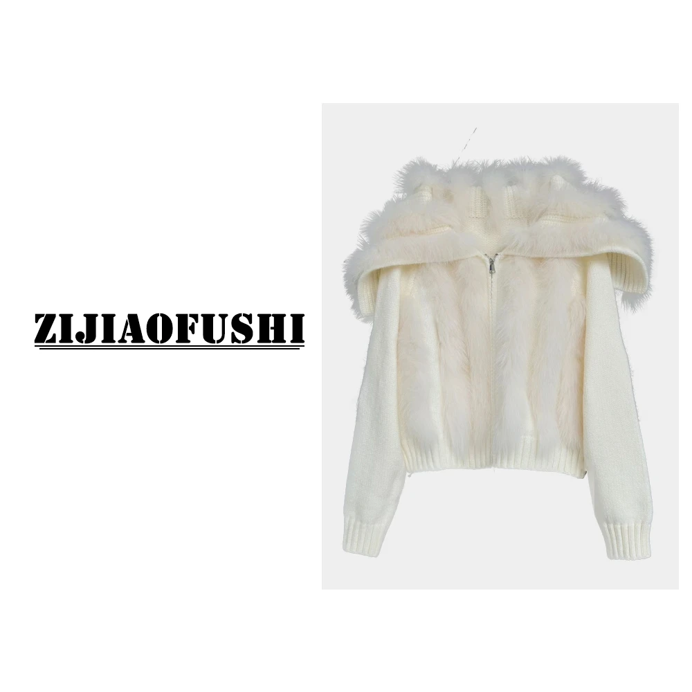 【张兰专属】紫娇服饰  GGYKL-2408  时尚狐狸毛款外套 2