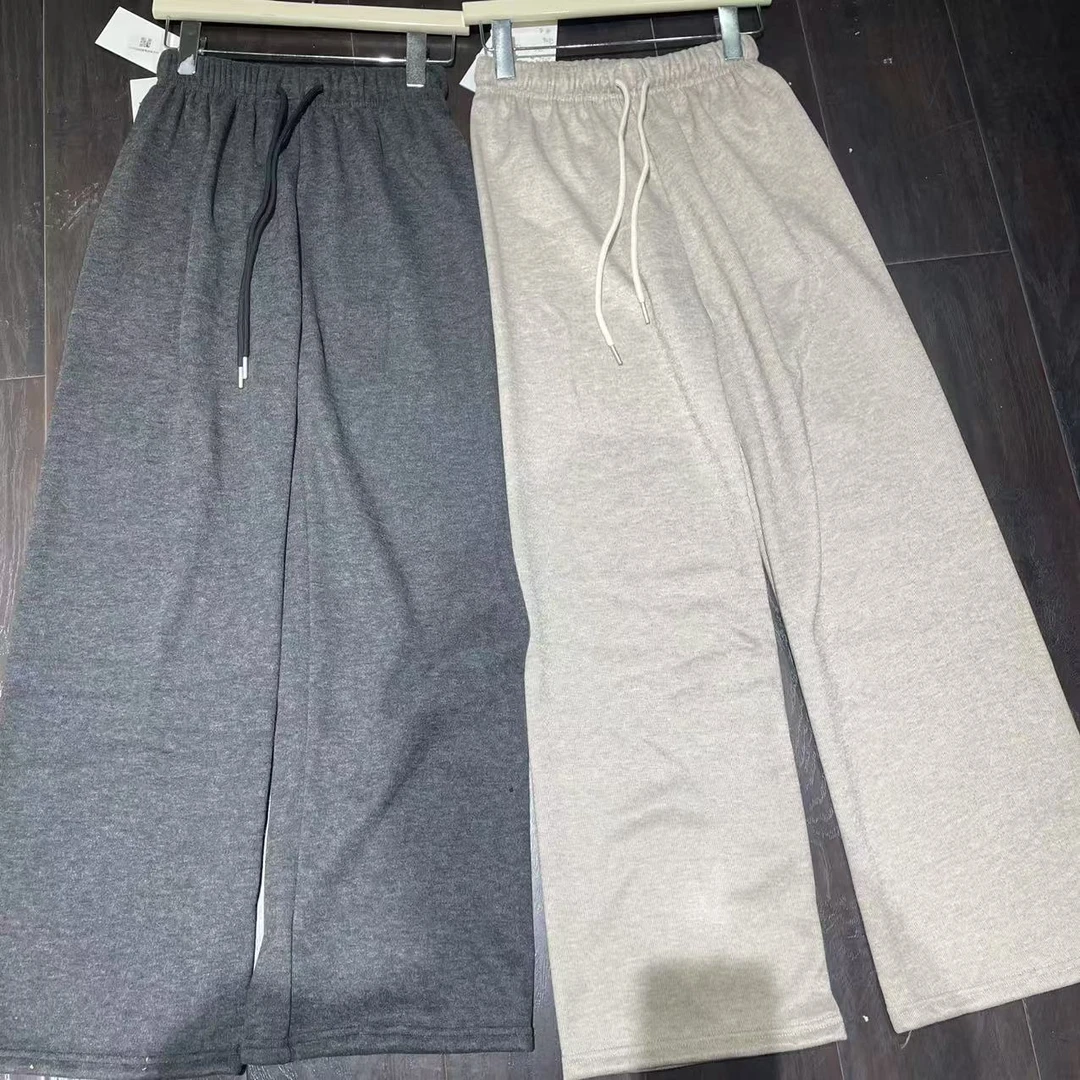 【 雨•美 推荐 】7906加绒松紧腰抽绳休闲百搭直筒卫裤