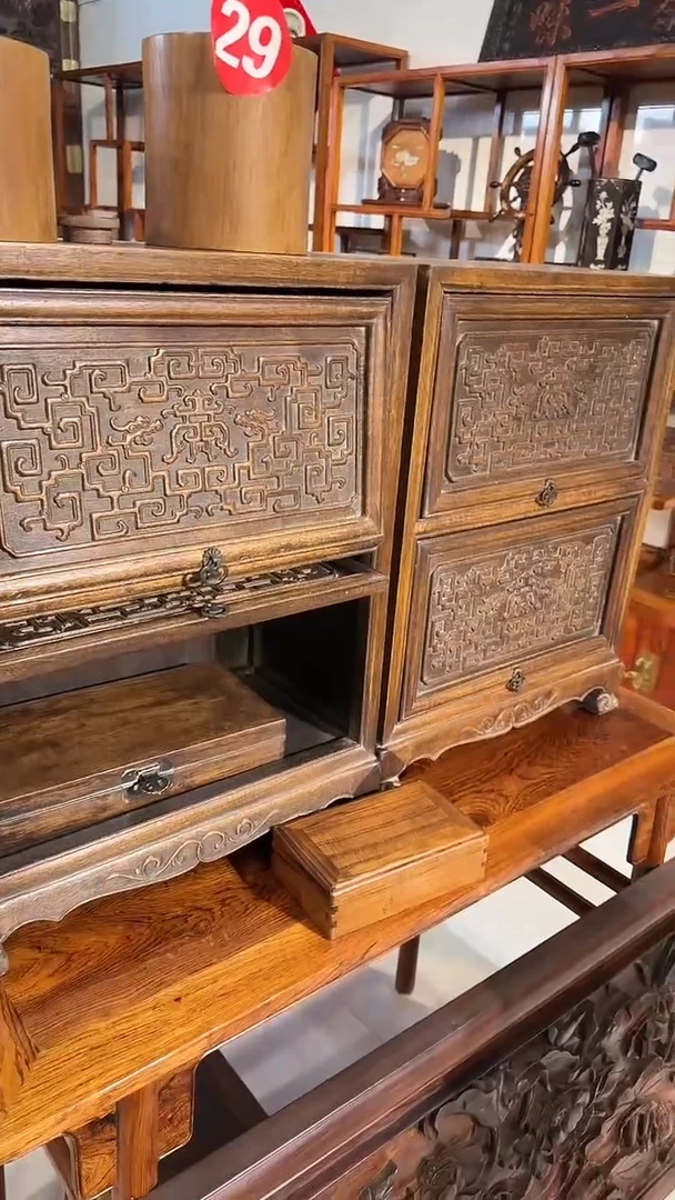 【闪购商品】贡木木艺拐龙双层柜2580.8888