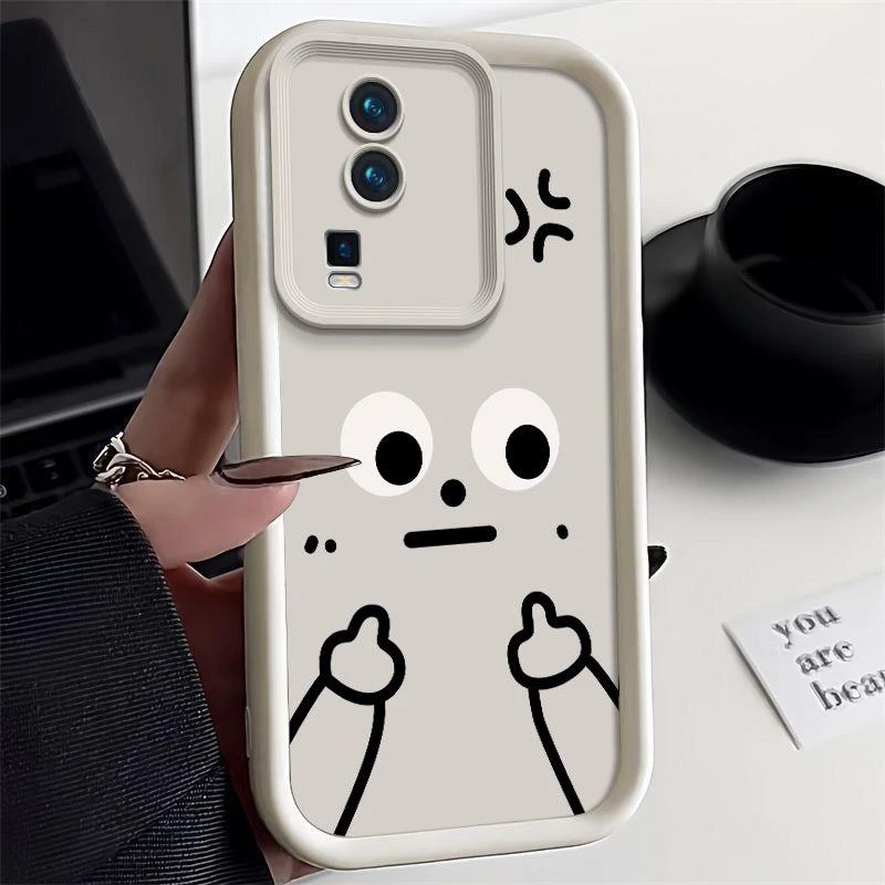 可爱鄙视适用iQOOneo7手机壳趣味neo7SE全包neo7竞速版防摔保护套