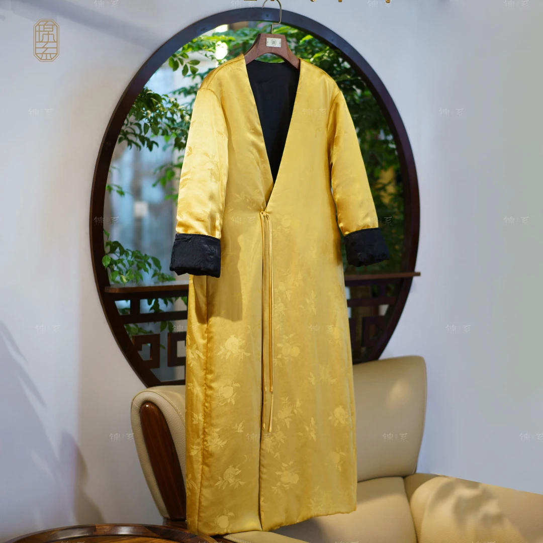 【锦·系】桑波缎新中式国风桑蚕丝加棉连衣裙L-382066-S3149961