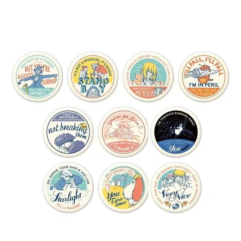 宫崎骏 吉卜力 哈尔的移动城堡 奶盖吧唧 徽章【散池 主播代拆】