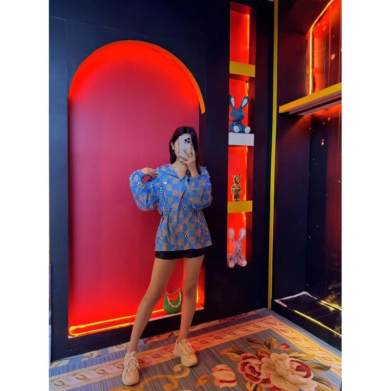 春季新款轻奢重工宽松百搭设计师图案休闲男女同款外套-162