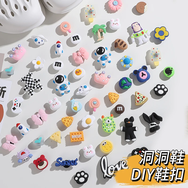 洞洞鞋配饰女适配diy鞋扣卡通搭配立体装饰可拆卸卡扣可爱ins情侣