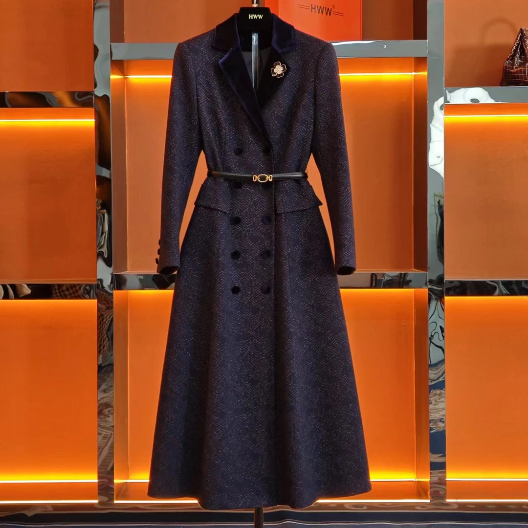 轻奢设计师女装优雅气质高奢修身秋季时尚大衣风衣DHZHJ404808