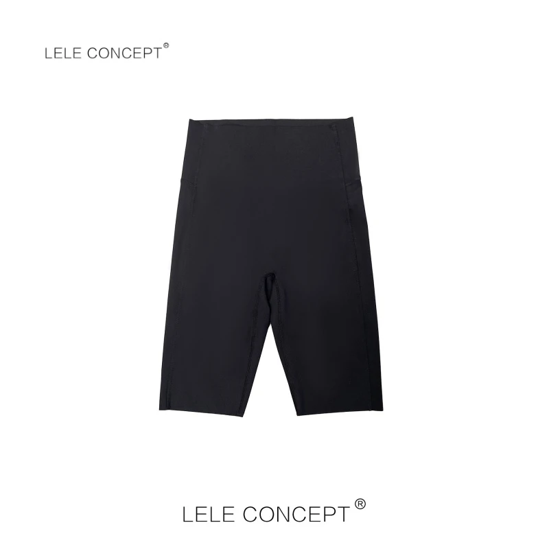 LELE CONCEPT高腰百搭运动打底休闲五分短裤芭比裤鲨鱼裤K0195