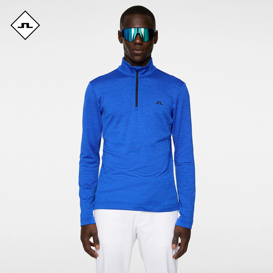 JLINDEBERG金林德伯格高尔夫户外运动LOGO网眼拼接休闲卫衣男