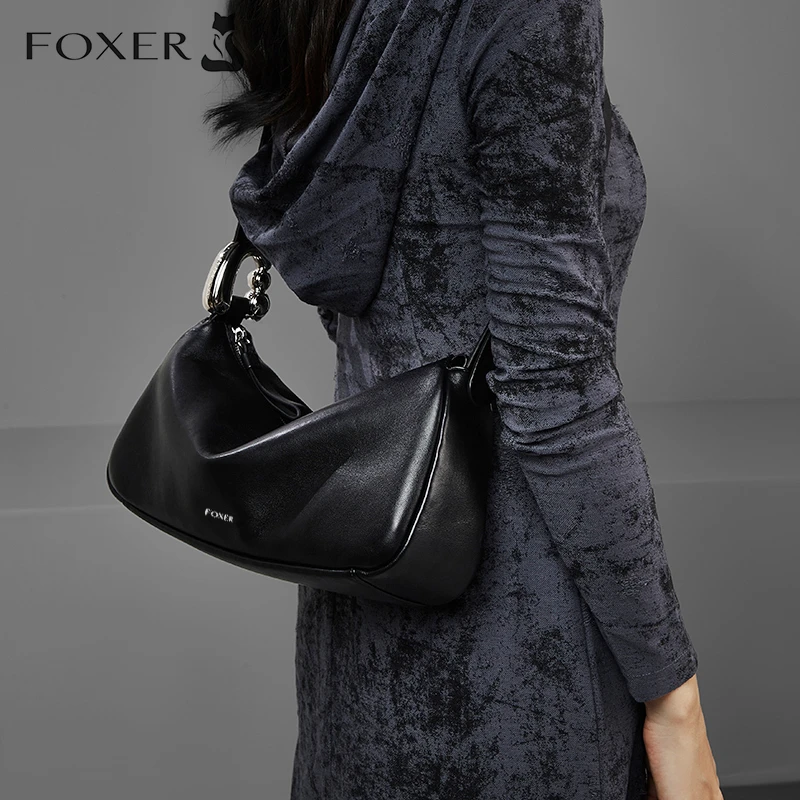 金狐狸时尚百搭腋下包潮流简约小众斜挎包轻奢女士包包