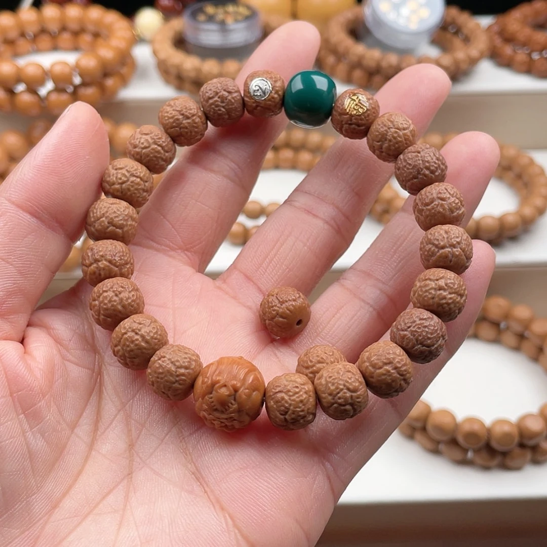 【闪购商品】猴头核桃手串努****?猴头核桃精品荔枝纹