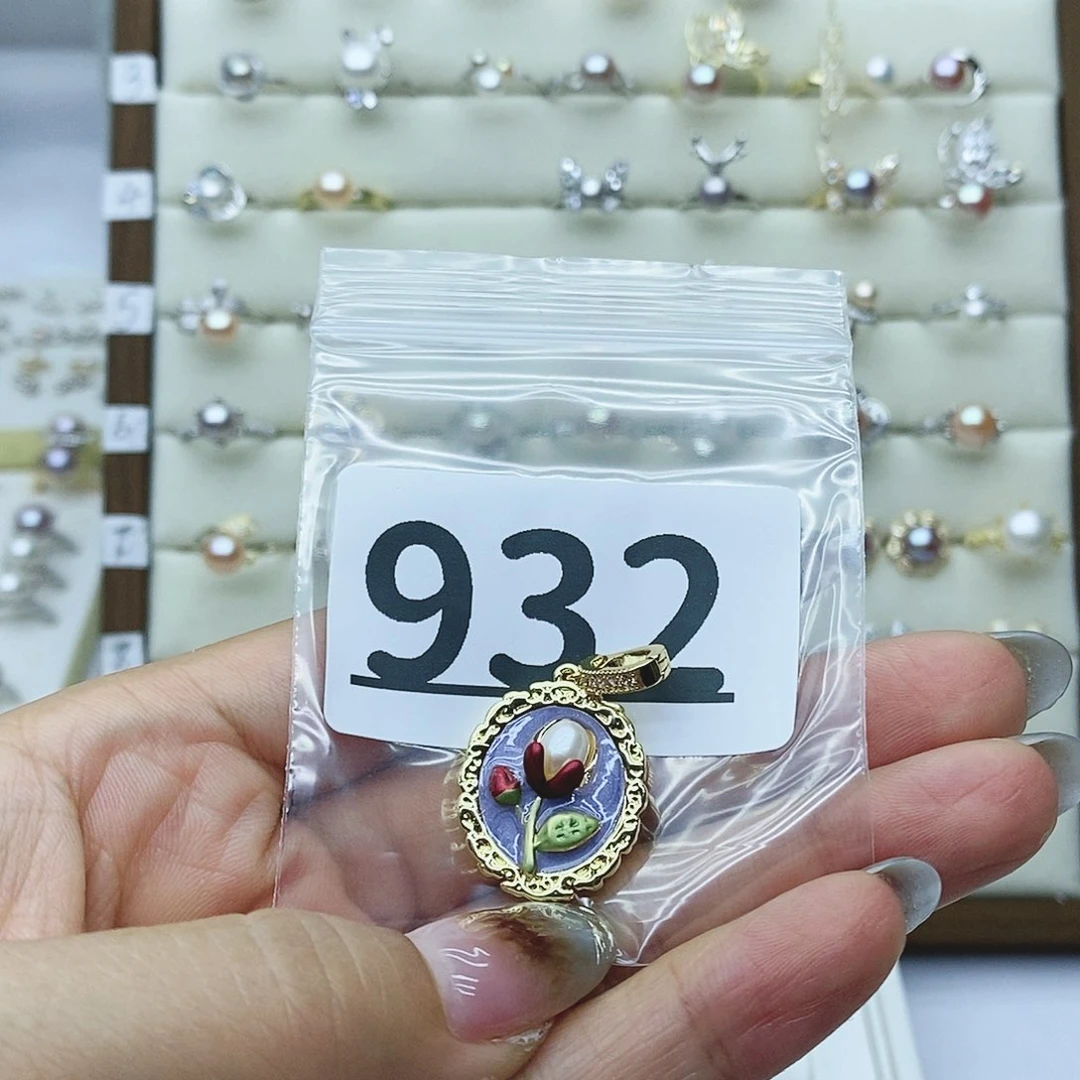 淡水珍珠戒指银S925镶嵌发*发932