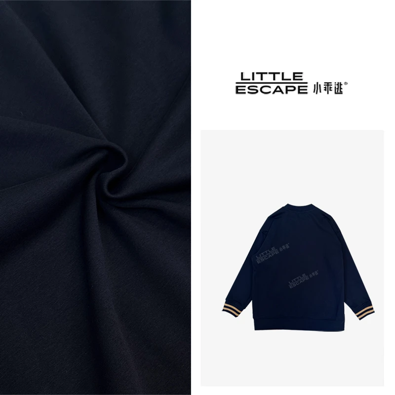 小乖逃钥匙藏蓝PG卫衣字母爱玛山岩绒时尚休闲长袖6111