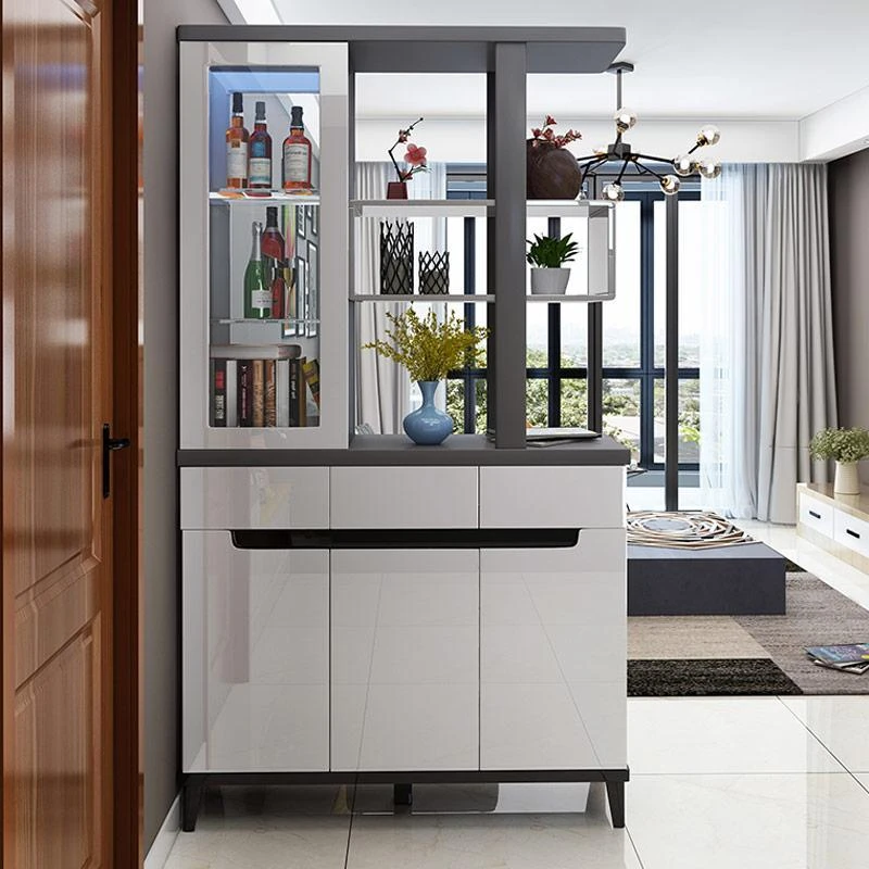 【尚豪阁】客厅进门隔断屏风柜玄关柜鞋柜一体靠墙小户型间厅柜酒柜