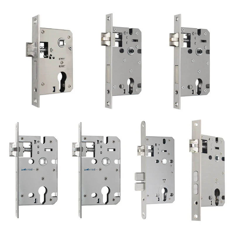 【拍一发五】室内多功能全钢小50锁体 双活双快通用房间门锁体