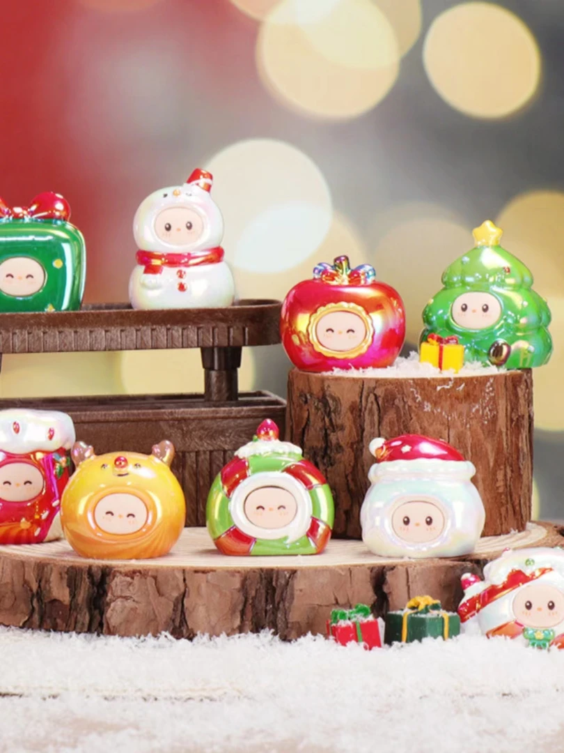 【拆盒】圣诞夜派对萌粒盲盒 拍下不退换 正品潮玩手办