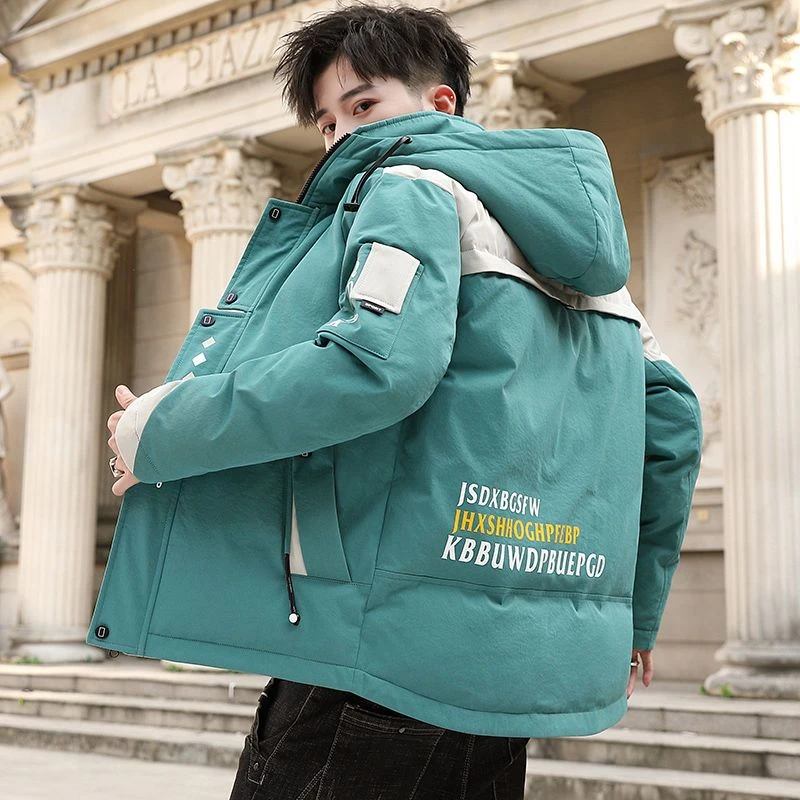 波司登羽绒服男新款连帽青少年初中高中生冬季学生工装加厚保暖男