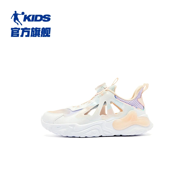 中国乔丹童鞋女童运动鞋2024夏季网面透气大网孔框子鞋儿童鞋子